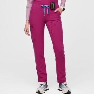 FIGS Women’s Yola Skinny Scrub Pants in Raspberry Sorbet